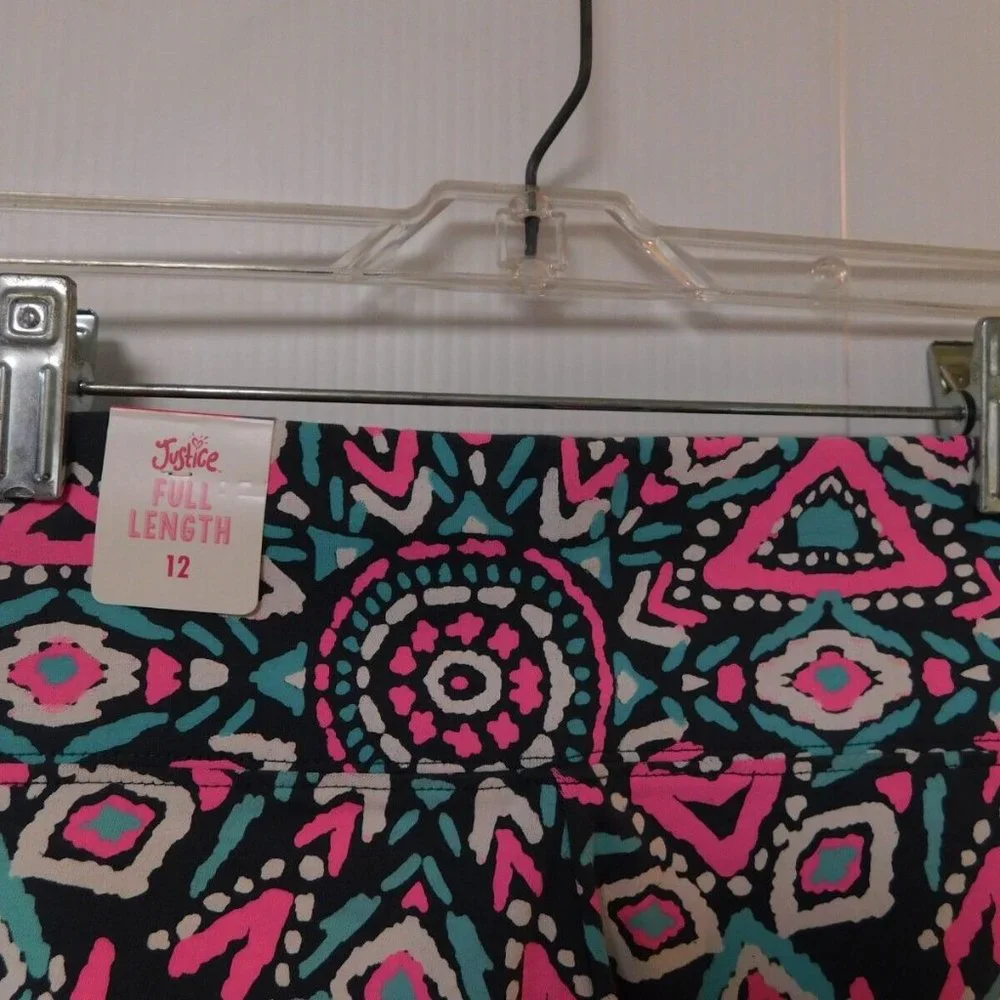 Justice Full‎ Length Leggings Pants Girls Size 12